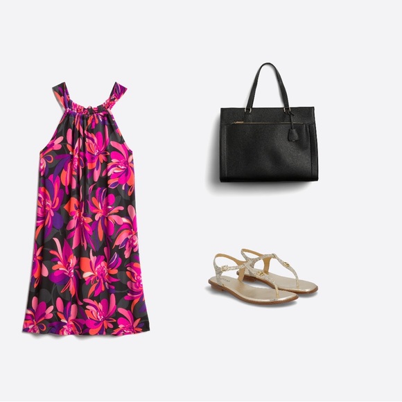 🦩🌴🦩NWT Stitch Fix TRINA BY TRINA TURK Juju Halter Knit Dress - Picture 2 of 6